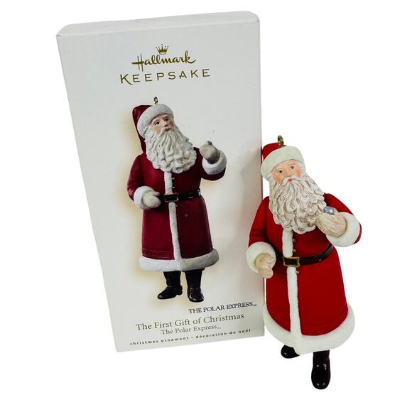 5 for $25| Hallmark Keepsake Ornament 2007 Polar Express First Gift of Christmas - Picture 1 of 7